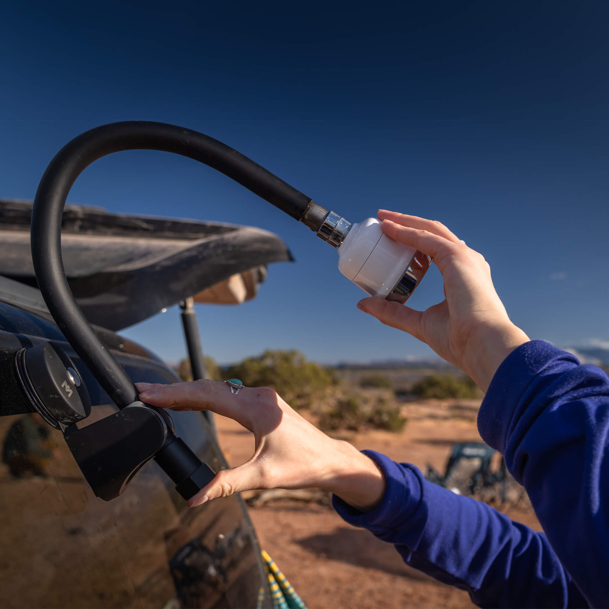 Cascadia Vehicle Tents | Hands Free Sink and Shower Kit | Tank