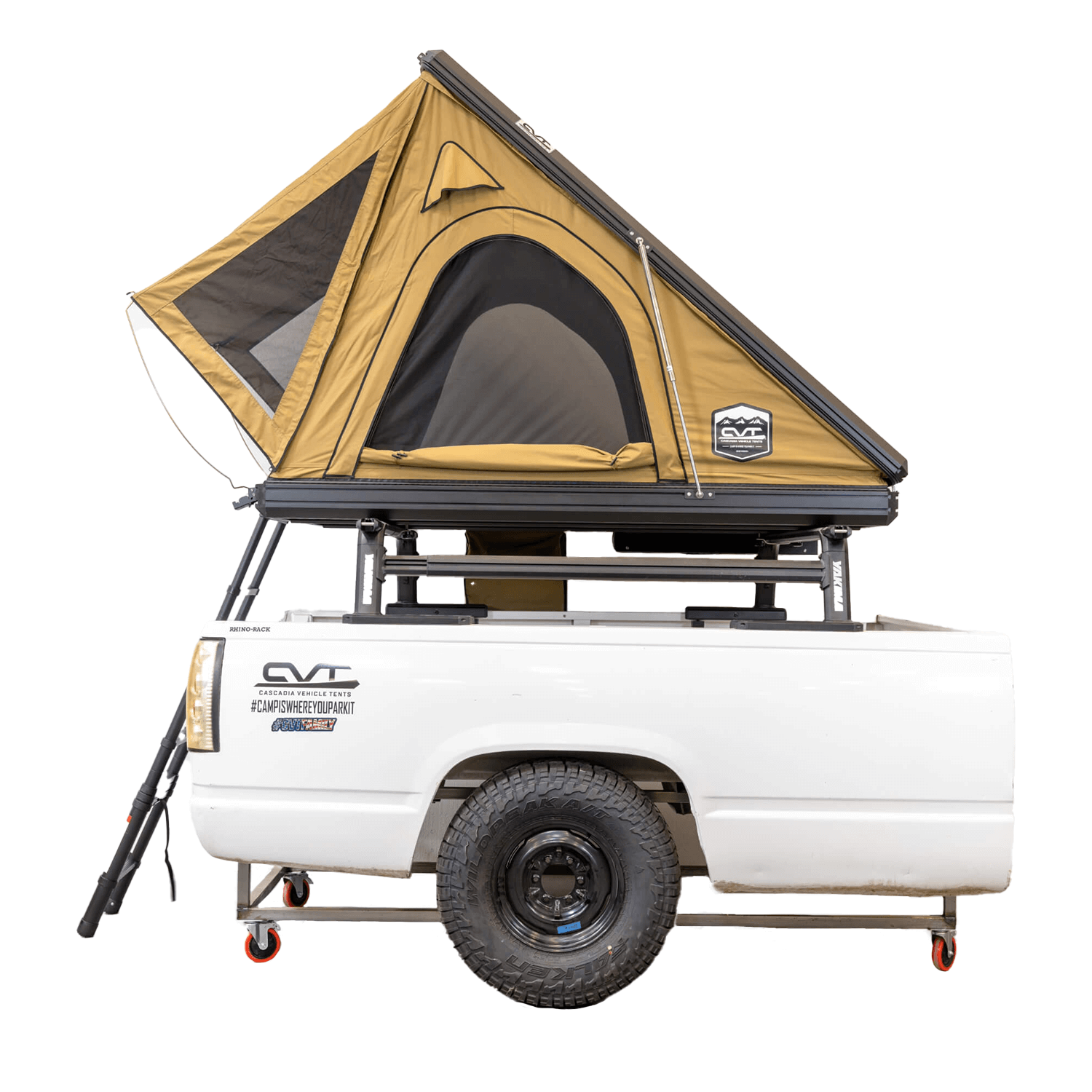 Mt. Hood Aluminum Hardshell Rooftop Tent Double Channel Cascadia Vehicle Tents
