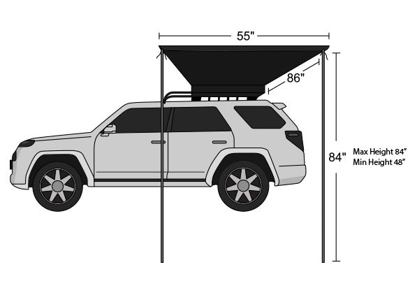 Cvt cheap tent 4runner